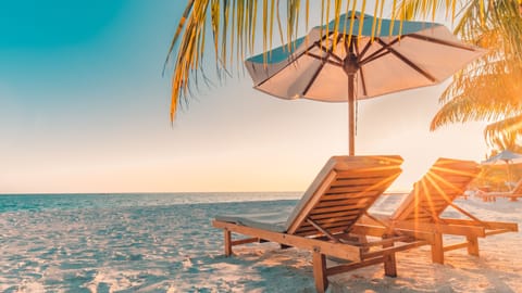 Sun loungers, beach towels