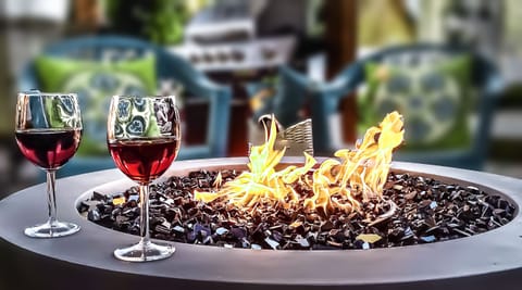 Covered Outdoor Gas Fire Pit