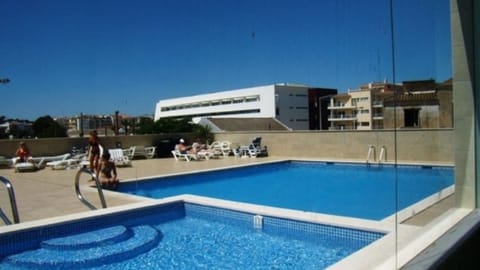 Indoor pool, outdoor pool