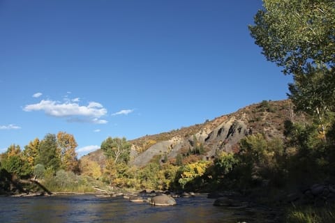 Animas river just a minute or two walk from the house