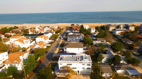 Aerial View of Memories Villa and it's close proximity to Ocean and Beach!
