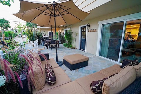 Updated slate patio