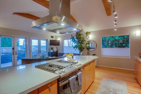 Chef kitchen w/ everything you could need to make a memorable meal w/ ocean view