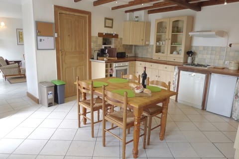 kitchen view to living room