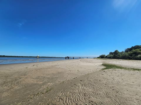 Beach nearby, sun loungers