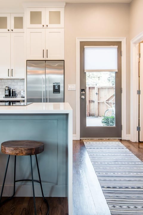 Back door leading out to the private patio