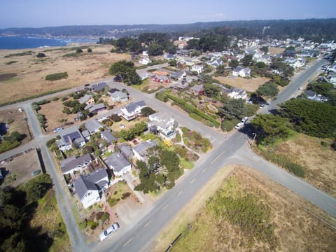 High view of village looking North