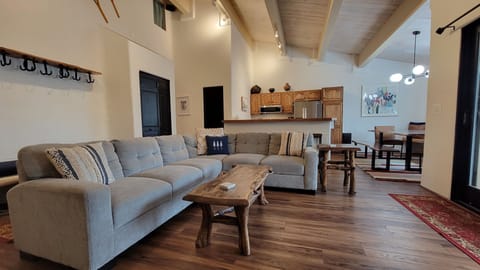 Engage the group in preparing meals or playing games in the open area.