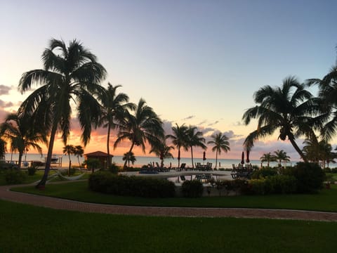 Caribbean sunrise, view from our veranda.
