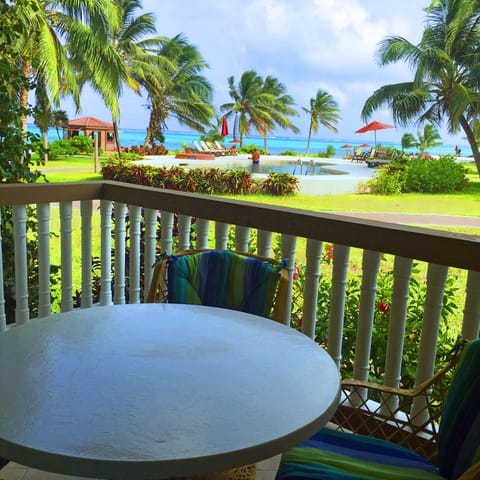 Unobstructed view of the Carribean ocean - right from our veranda.  
