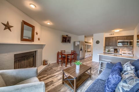 Living room with brand new sofa sleeper (May 22').