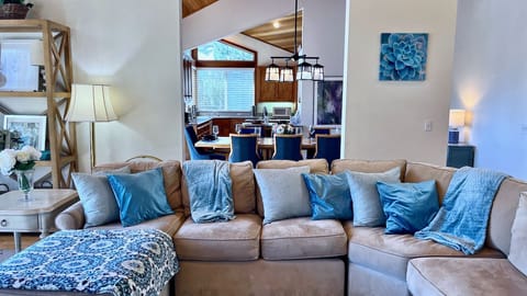 With only a few steps, this spacious floor plan brings you into a large dining room.