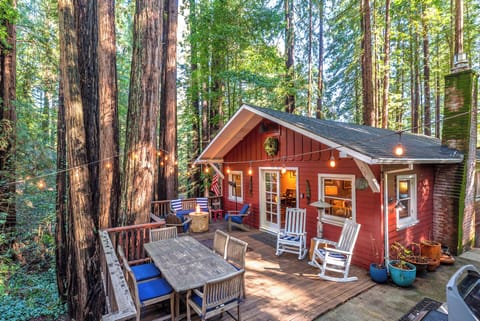 Outdoor porch is perfect for relaxing or dining