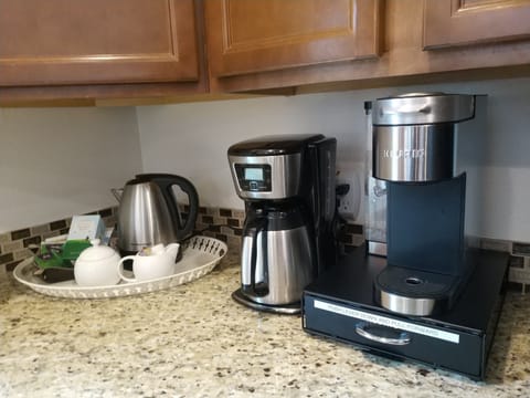 Keurig with pods for the first morning