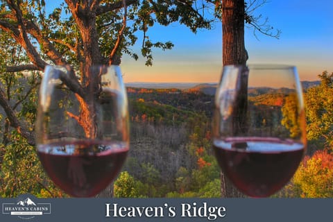 Enjoy a glass of wine admiring the incredible mountain and valley view!