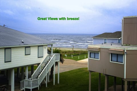 Ocean view from the balcony and dining area! beach a 2 minute walk!