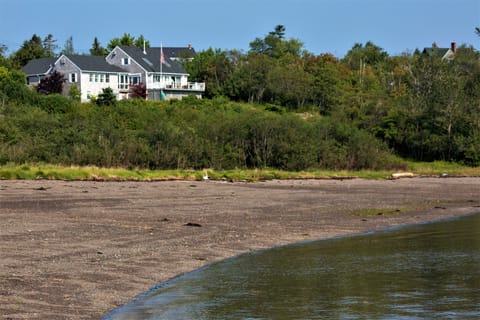 Maine house waterfront with private beach