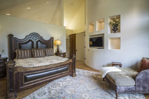 Upstairs master bedroom with king bed