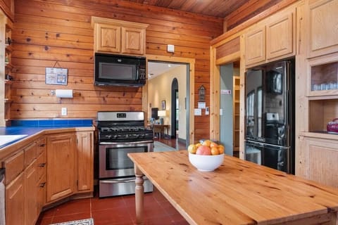 Our custom kitchen has a spacious walk-in pantry.