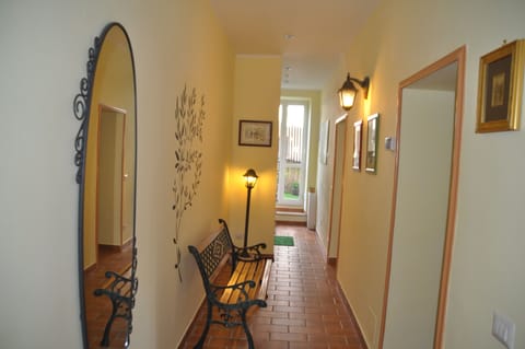 First view from entrance door: bedroom is first on right, living room is second