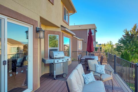 Step out onto the brand new deck, a perfect extension of the main living area...