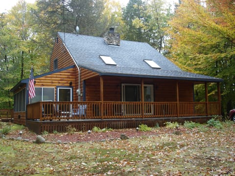 front of cabin!  big yard!