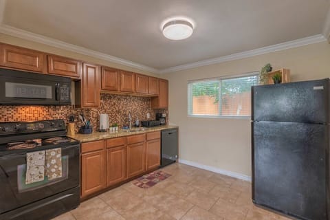 Well equipped spacious kitchen