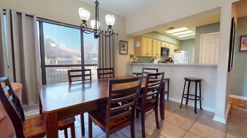 Dining area and kitchen