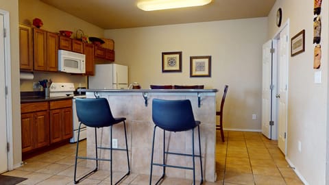 Dining area and kitchen