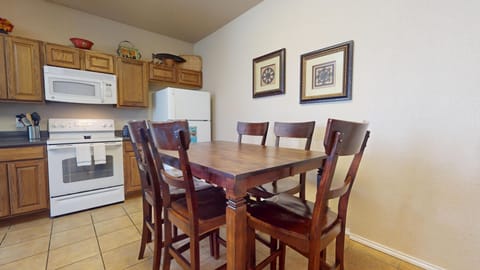 Dining area and kitchen