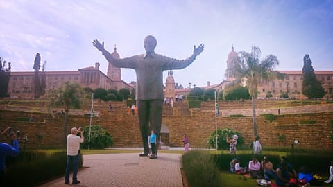 Nelson Mandela statue at the union buildings next to our place