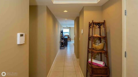 Both bedrooms are located down the hall, separate from the living area...