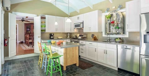 The kitchen is entirely upgraded with state of the art appliances and tools...