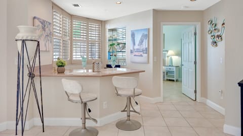 This unit even has its own wet bar...