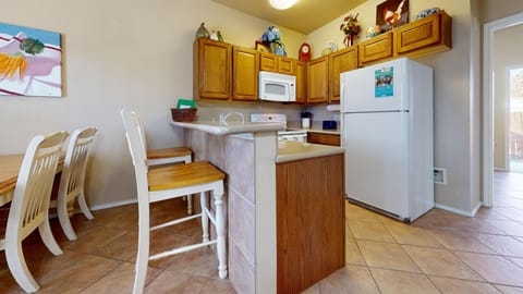 Dining area and kitchen