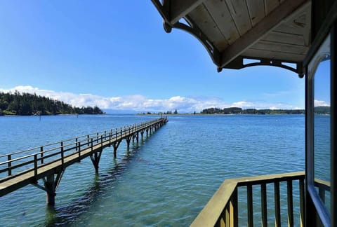 Private dock with deep water moorage.