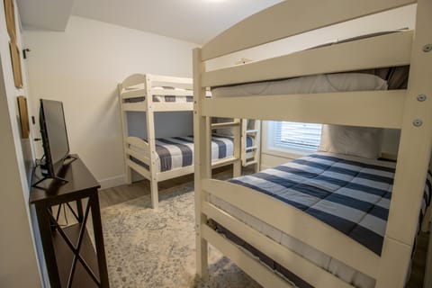 Basement Level |  Bedroom 4 | Two Twin Over Twin Bunk Beds