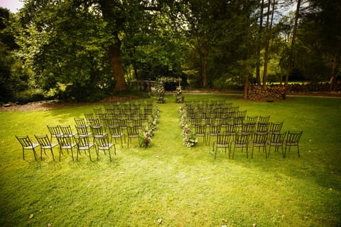 Outdoor banquet area