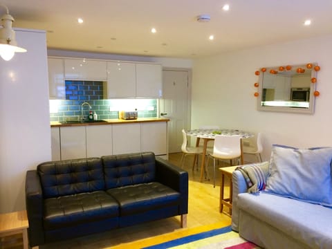 Living room and kitchen