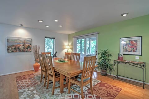 Dining Room | 1st Floor | Dishware/Flatware Provided | Access to Porch