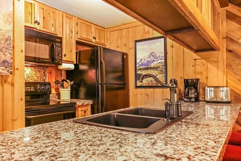 Create your own meals in the fully equipped kitchen.