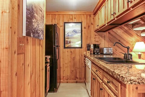 Enjoy all the conveniences of home in the fully equipped kitchen.