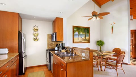 Waikomo Stream Villas #532 - Kitchen Dining & Entry - Parrish Kauai