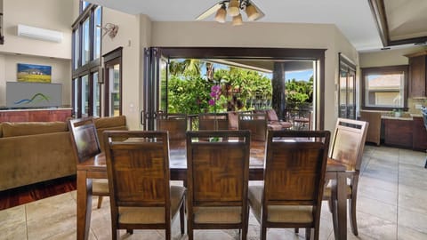 Kauai Dream at Poipu Beach Estates - Mountain & Pool View Dining Room & Lanai View - Parrish Kauai