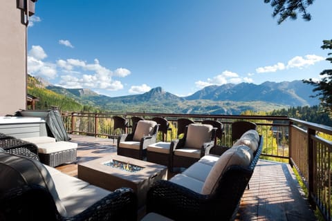 Massive deck expansion in Summer 2022
Hot tub, gas fire pit, dining table and additional seating to enjoy the views.