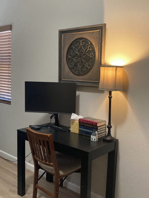 Convenient Workspace in the Sitting Area as you enter