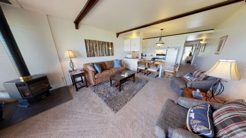 Living Room with Gas Fireplace - Living Room with Gas Fireplace