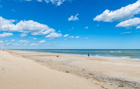 Beach nearby, beach umbrellas