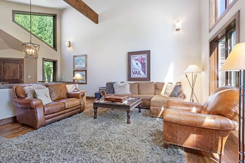 Gather with family and friends in this comfortable spacious living area.