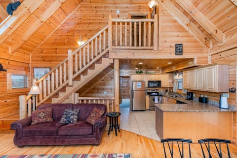 The main floor living space is the perfect place for everyone. Dining room, kitchen, and living room all shared and open for great communication.